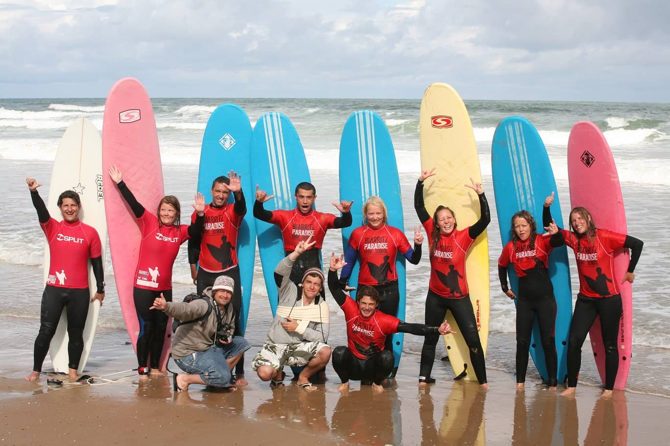 Session de surf — stage de surf à Biarritz, plage Marbella